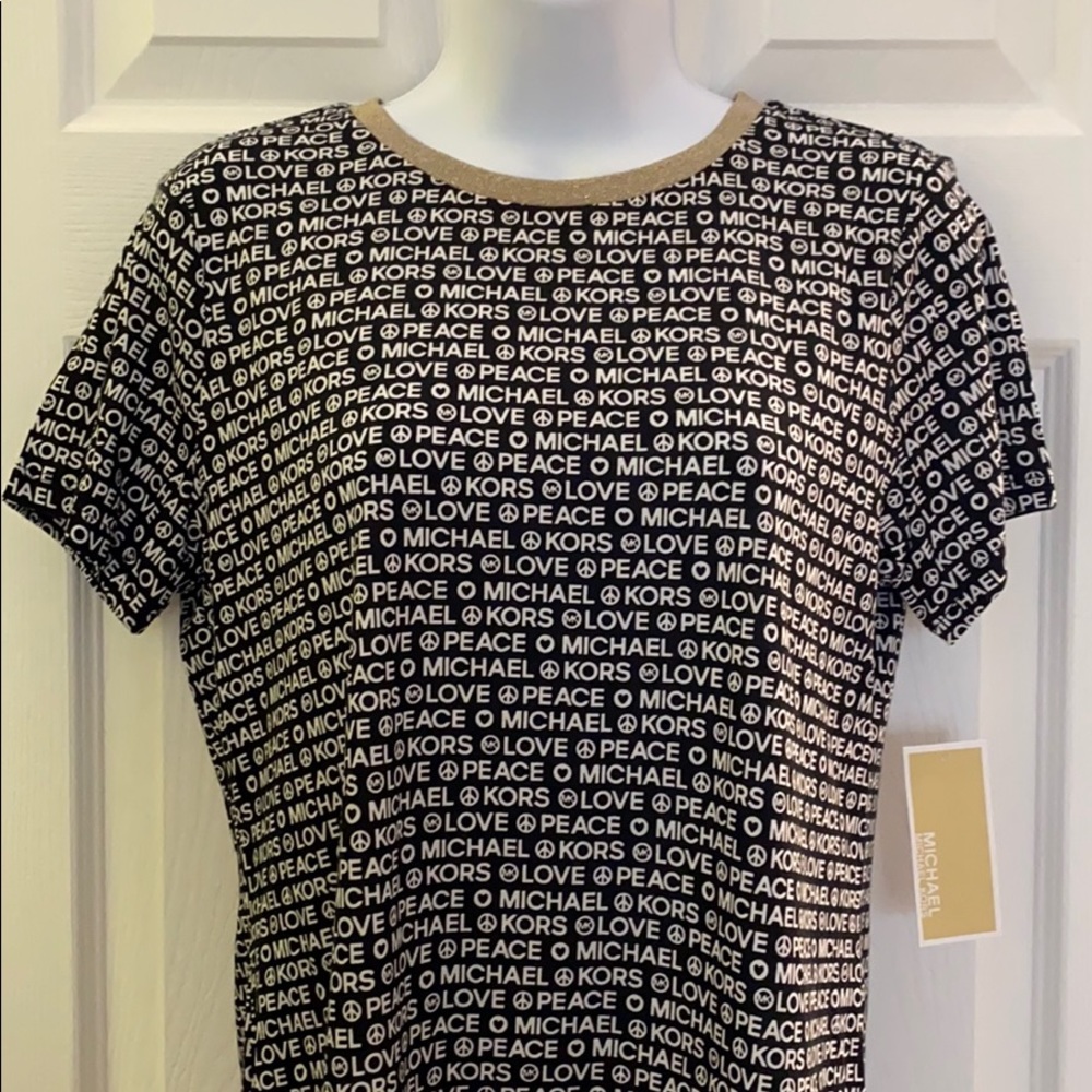 MICHAEL KORS AUTHENTIC! MK LOVE-PEACE TSHIRT